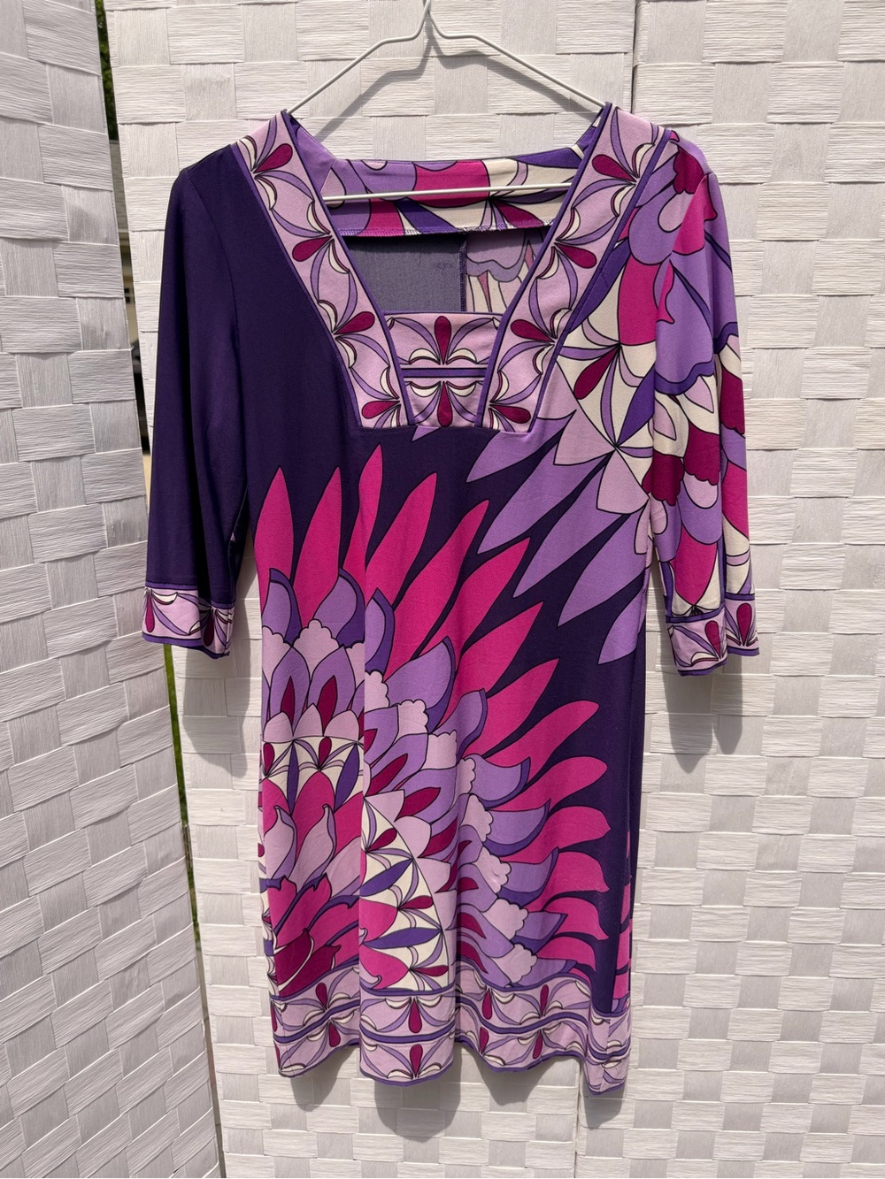 Vibrant Purple & Pink Floral Shift Dress